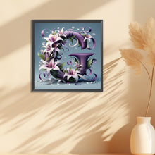 Load image into Gallery viewer, Diamond Painting - Full Round - flower letters (40*40CM)
