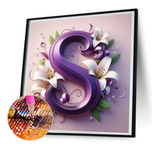 Load image into Gallery viewer, Diamond Painting - Full Round - flower letters (40*40CM)
