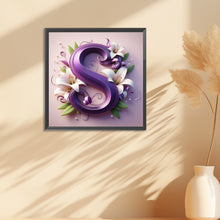 Load image into Gallery viewer, Diamond Painting - Full Round - flower letters (40*40CM)
