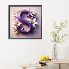 Load image into Gallery viewer, Diamond Painting - Full Round - flower letters (40*40CM)
