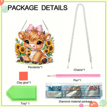 Load image into Gallery viewer, Acrylic Cow Diamond Dots Art Ornament Diamond Art Window Pendants for Home Decor
