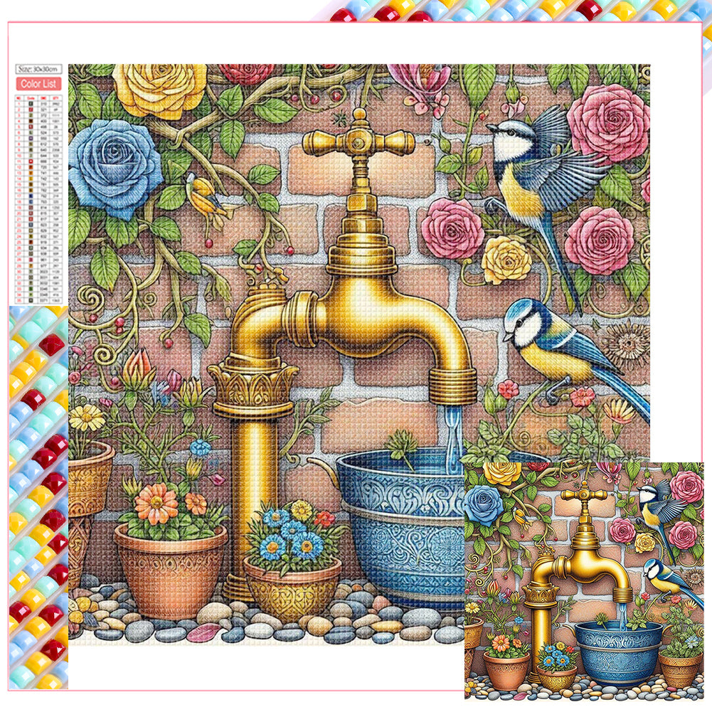 Diamond Painting - Full Square - corner (30*30CM)
