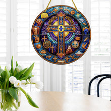 Load image into Gallery viewer, Double Sided Cross Hanging Diamond Art Kits Diamond Painting Hanging Decorations
