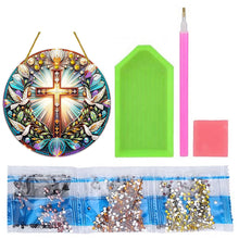 Load image into Gallery viewer, Double Sided Cross Hanging Diamond Art Kits Diamond Painting Hanging Decorations
