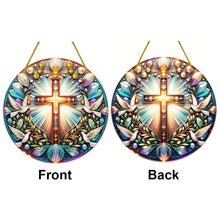 Load image into Gallery viewer, Double Sided Cross Hanging Diamond Art Kits Diamond Painting Hanging Decorations
