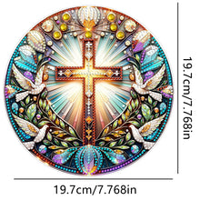 Load image into Gallery viewer, Double Sided Cross Hanging Diamond Art Kits Diamond Painting Hanging Decorations
