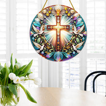 Load image into Gallery viewer, Double Sided Cross Hanging Diamond Art Kits Diamond Painting Hanging Decorations
