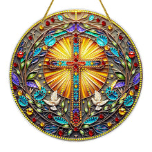 Load image into Gallery viewer, Double Sided Cross Hanging Diamond Art Kits Diamond Painting Hanging Decorations
