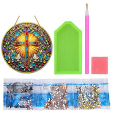 Load image into Gallery viewer, Double Sided Cross Hanging Diamond Art Kits Diamond Painting Hanging Decorations
