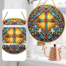 Load image into Gallery viewer, Double Sided Cross Hanging Diamond Art Kits Diamond Painting Hanging Decorations
