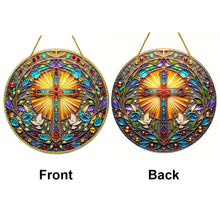 Load image into Gallery viewer, Double Sided Cross Hanging Diamond Art Kits Diamond Painting Hanging Decorations
