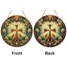 Load image into Gallery viewer, Double Sided Cross Hanging Diamond Art Kits Diamond Painting Hanging Decorations
