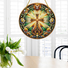 Load image into Gallery viewer, Double Sided Cross Hanging Diamond Art Kits Diamond Painting Hanging Decorations
