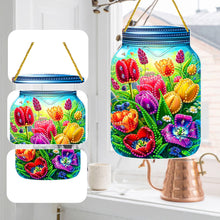Load image into Gallery viewer, Double Sided Special Shaped Flower In Bottle Hanging Diamond Art Kits Home Decor
