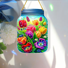 Load image into Gallery viewer, Double Sided Special Shaped Flower In Bottle Hanging Diamond Art Kits Home Decor

