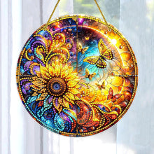 Load image into Gallery viewer, Double Sided Special Shaped Glitter Sunflower 5D DIY Diamond Art Hanging Decor

