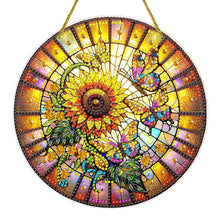 Load image into Gallery viewer, Double Sided Special Shaped Glitter Sunflower 5D DIY Diamond Art Hanging Decor

