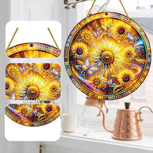 Load image into Gallery viewer, Double Sided Special Shaped Glitter Sunflower 5D DIY Diamond Art Hanging Decor
