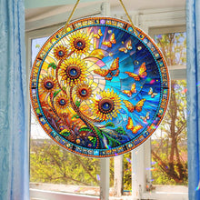 Load image into Gallery viewer, Double Sided Special Shaped Glitter Sunflower 5D DIY Diamond Art Hanging Decor

