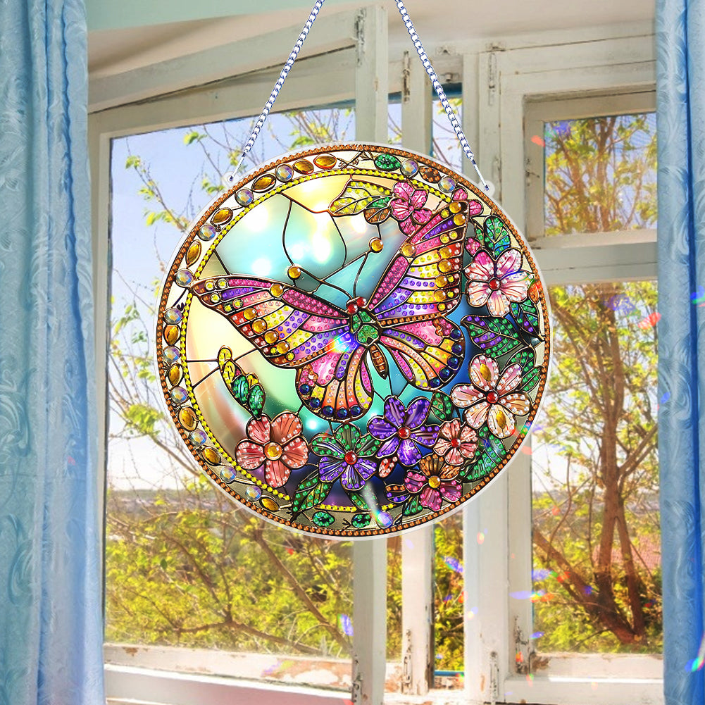 Double Sided Dragonfly Butterfly Diamond Painting Hanging Decorations Home Decor