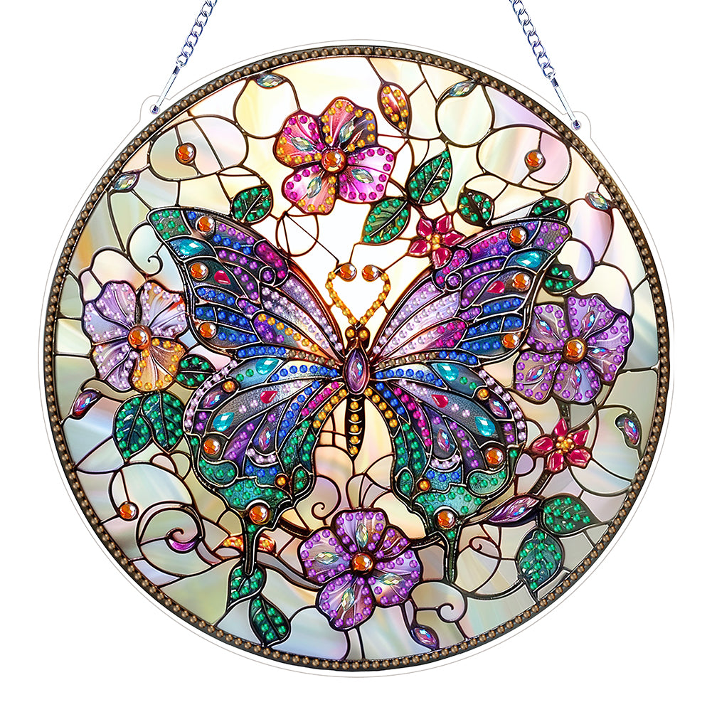 Double Sided Dragonfly Butterfly Diamond Painting Hanging Decorations Home Decor