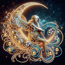 Load image into Gallery viewer, Diamond Painting - Partial Special Shaped - Moonlight (30*30CM)
