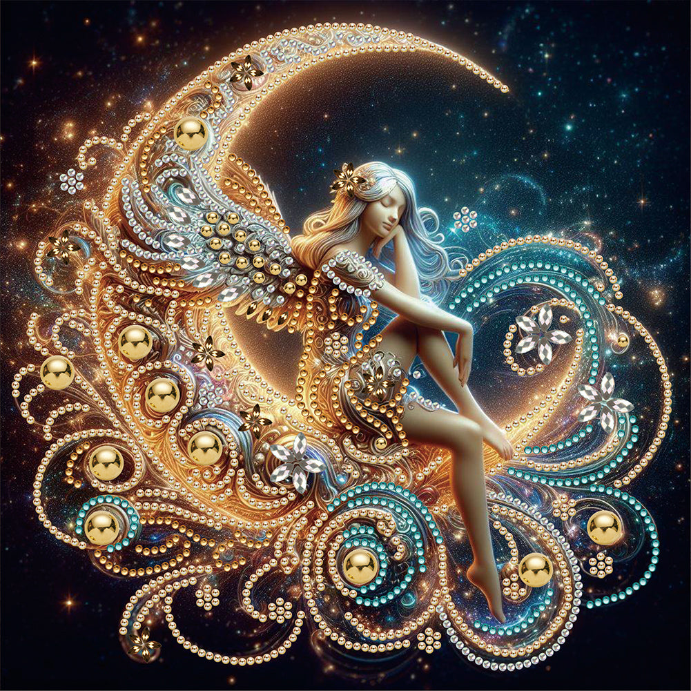 Diamond Painting - Partial Special Shaped - Moonlight (30*30CM)
