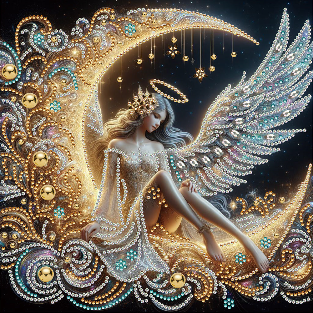 Diamond Painting - Partial Special Shaped - Moonlight (30*30CM)