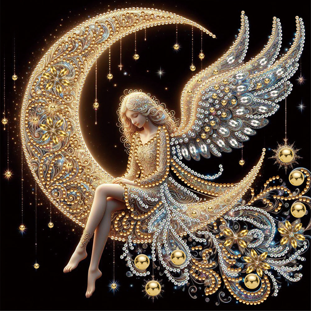 Diamond Painting - Partial Special Shaped - Moonlight (30*30CM)