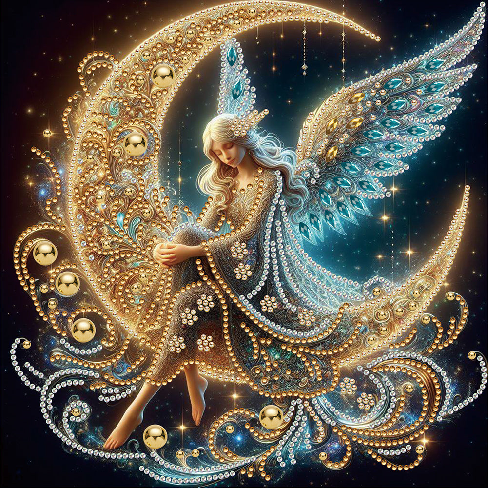 Diamond Painting - Partial Special Shaped - Moonlight (30*30CM)