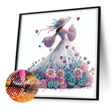 Load image into Gallery viewer, Diamond Painting - Partial Special Shaped - Elegant lady (30*30CM)
