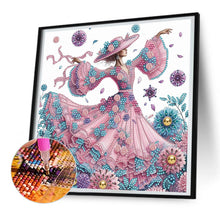 Load image into Gallery viewer, Diamond Painting - Partial Special Shaped - Elegant lady (30*30CM)
