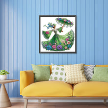 Load image into Gallery viewer, Diamond Painting - Partial Special Shaped - Elegant lady (30*30CM)
