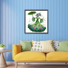 Load image into Gallery viewer, Diamond Painting - Partial Special Shaped - Elegant lady (30*30CM)
