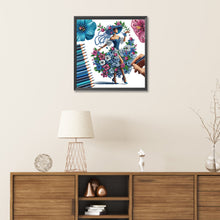 Load image into Gallery viewer, Diamond Painting - Partial Special Shaped - Elegant lady (30*30CM)
