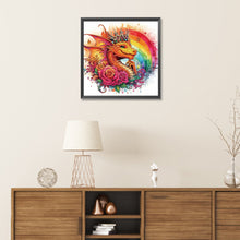 Load image into Gallery viewer, Diamond Painting - Partial Special Shaped - rainbow dragon (30*30CM)
