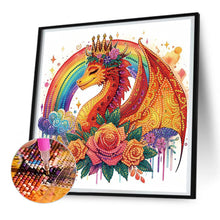 Load image into Gallery viewer, Diamond Painting - Partial Special Shaped - rainbow dragon (30*30CM)
