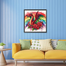 Load image into Gallery viewer, Diamond Painting - Partial Special Shaped - rainbow dragon (30*30CM)
