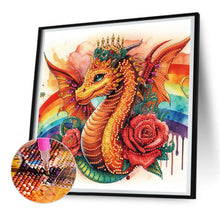 Load image into Gallery viewer, Diamond Painting - Partial Special Shaped - rainbow dragon (30*30CM)
