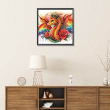 Load image into Gallery viewer, Diamond Painting - Partial Special Shaped - rainbow dragon (30*30CM)
