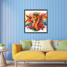 Load image into Gallery viewer, Diamond Painting - Partial Special Shaped - rainbow dragon (30*30CM)
