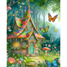 Load image into Gallery viewer, Diamond Painting - Full Round - Forest cabin¡¤house construction (40*50CM)
