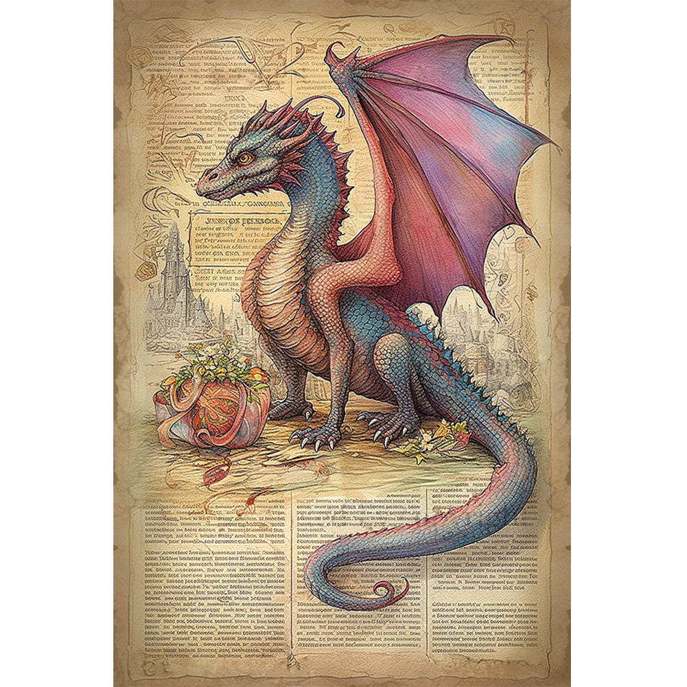 Diamond Painting - Full Round - ancient dragon (40*60CM)