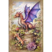 Load image into Gallery viewer, Diamond Painting - Full Round - Ancient Purple Dragon (40*60CM)
