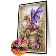Load image into Gallery viewer, Diamond Painting - Full Round - Ancient Purple Dragon (40*60CM)
