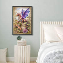 Load image into Gallery viewer, Diamond Painting - Full Round - Ancient Purple Dragon (40*60CM)
