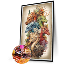 Load image into Gallery viewer, Diamond Painting - Full Round - Ancient Dragons (40*60CM)
