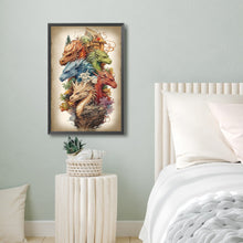 Load image into Gallery viewer, Diamond Painting - Full Round - Ancient Dragons (40*60CM)
