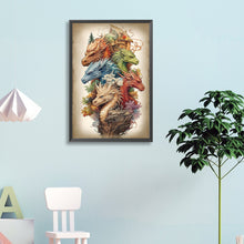 Load image into Gallery viewer, Diamond Painting - Full Round - Ancient Dragons (40*60CM)
