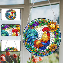 Load image into Gallery viewer, Suncatcher Animal Flower Stained Glass Colorful Diamond Painting Hanging Pendant
